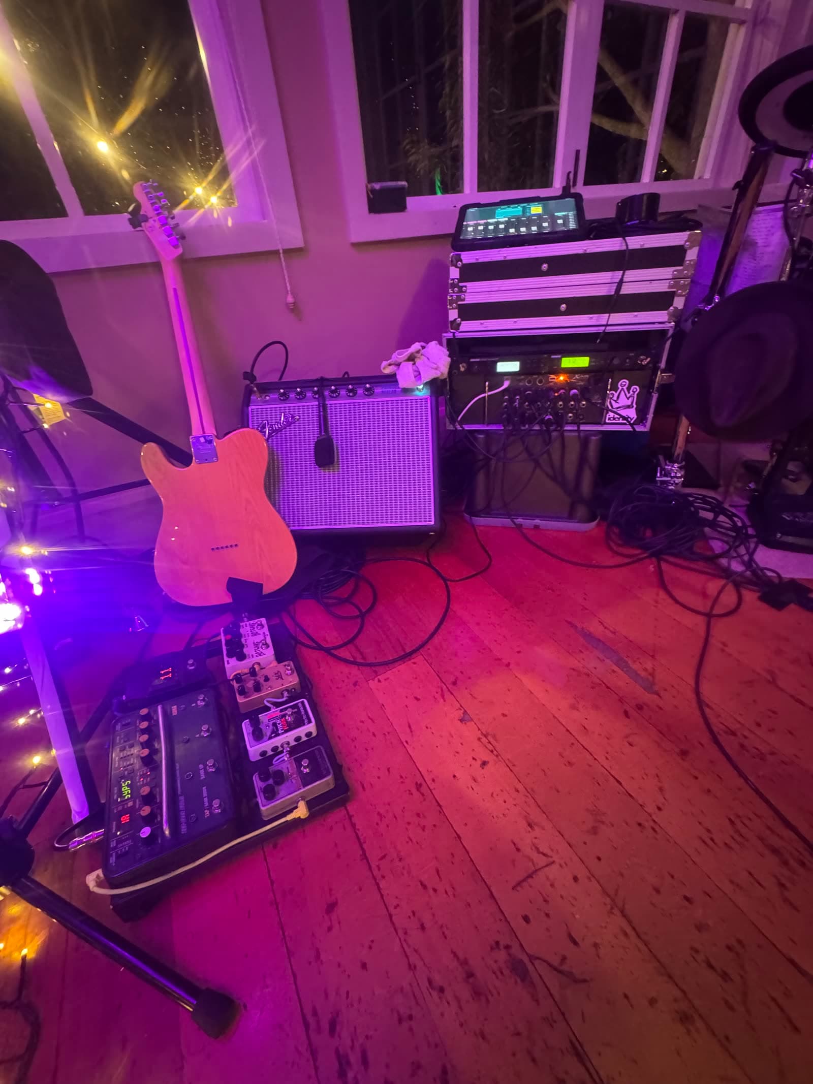 Guitar and performance equipment
